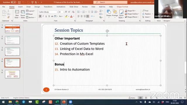15 FEATURES OF MS EXCEL USEFULL FOR TAX AUDIT AND GST AUDIT BY CA SARAN KUMAR U ( HYDERABAD) смотреть онлайн
