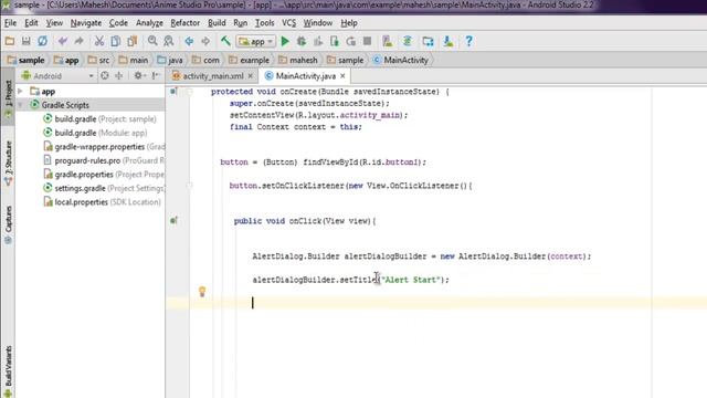 Android Alert Dialog Example смотреть онлайн