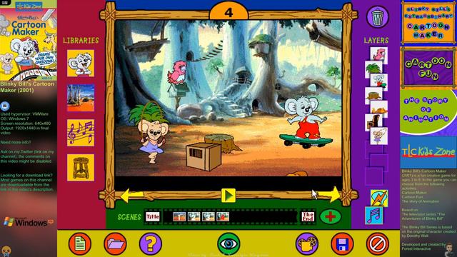 Blinky Bill's Cartoon Maker (2001, PC) - Longplay смотреть онлайн