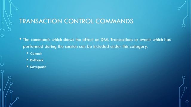Transactional Control TCL Commands - SQL Basics Tutorial Part - 13 смотреть онлайн