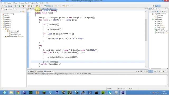Java Tutorial 16: Hello Multi-Threading! смотреть онлайн