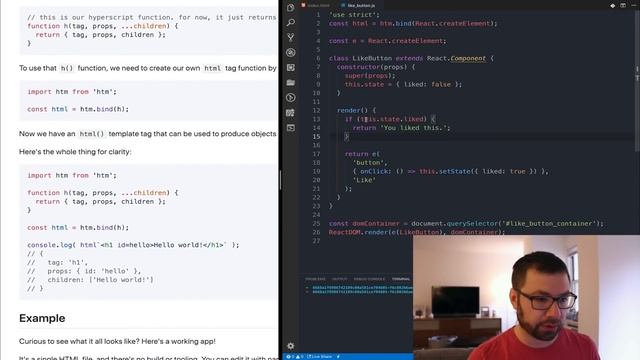 Easy JSX With HTM смотреть онлайн