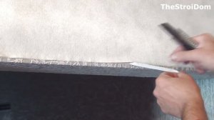 █ Поклейка обоев над дверью. Каемка вокруг откоса. Поклейка над окном