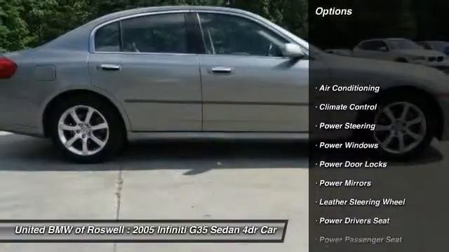 2005 Infiniti G35 Sedan Roswell GA R14048A смотреть онлайн