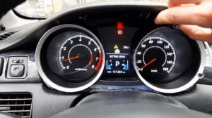 Меню настроек Lancer X