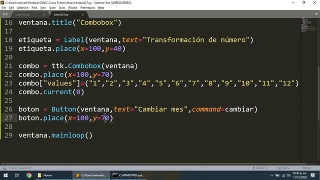 Tutorial Python 3 #27 Combobox смотреть онлайн