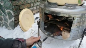 печь из стиральной машины