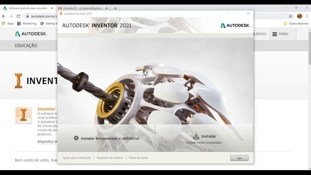 Aula0 - Tutorial de Instalação grátis do Inventor 2021 смотреть онлайн