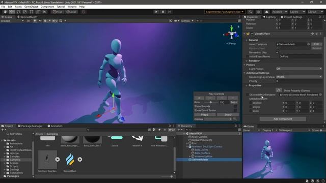 Skinned Mesh Sampling in Unity VFX Graph смотреть онлайн