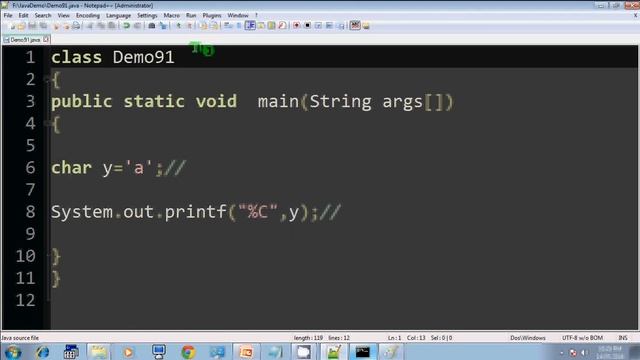 Lecture 41 Character data type in java in hindi part 11 смотреть онлайн