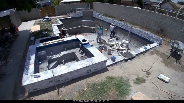 Pool Construction Time lapse in Southern California смотреть онлайн