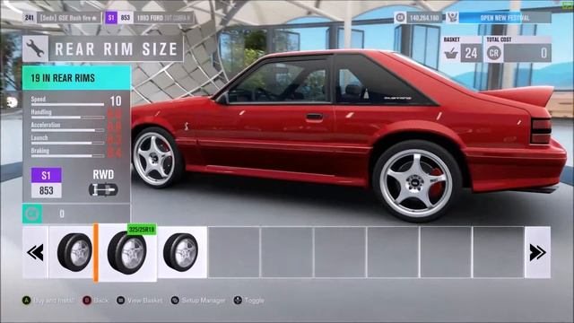 1993 FORD SVT COBRA R / DRIFT-BUILD / TUNE / Forza Horizon 3 / Nitronap