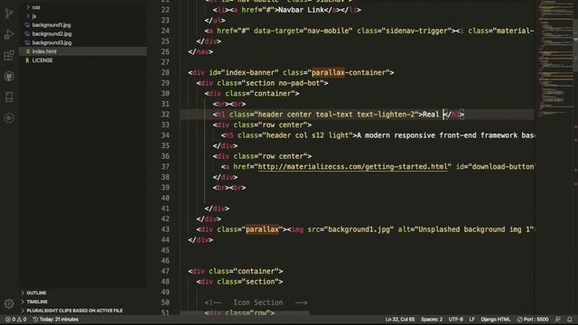 Live Server Extension in Visual Studio Code смотреть онлайн