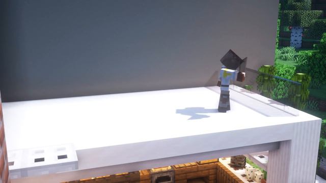 Майнкрафт (Minecraft) - Как построить современную комнату _ Простой дизайн интерьера #1 смотреть онлайн