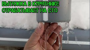 ВЫТЯЖКА В КУРЯТНИКЕ ОТРАБАТЫВАЕТ НА СТО