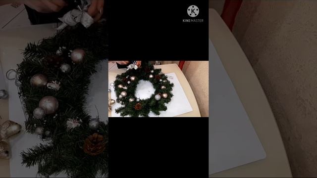 Новогодняя поделка- венок смотреть онлайн