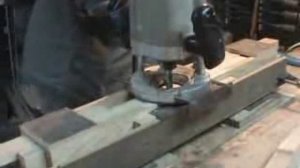 Изготовление паза  ручным фрезером. Вариант 1