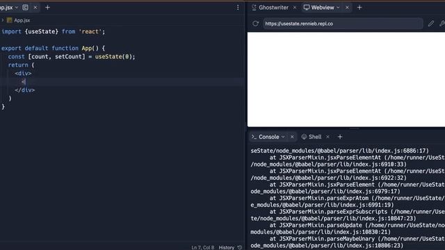 React Hook - useState example (How to use state in React functional components) смотреть онлайн