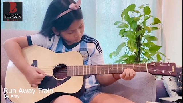 SOUL ASYLUM - RUNAWAY TRAIN | Guitar Cover by Amy | Bedrock Muzic смотреть онлайн