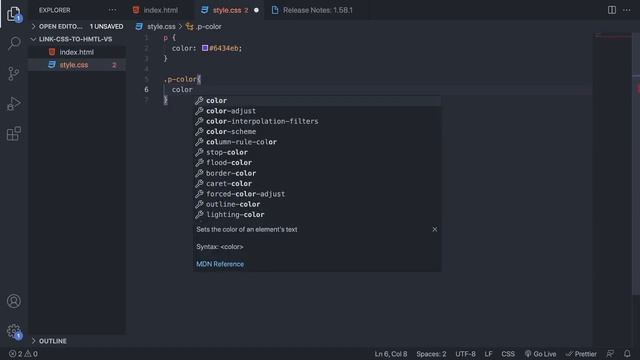 How to Change Text Color in HTML and CSS 2021 смотреть онлайн
