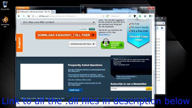 Tutorial on how to fix a dll. Error смотреть онлайн