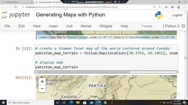 Generating Maps with Python смотреть онлайн