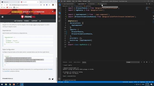 Lab0703 02 Install Angular Theme смотреть онлайн