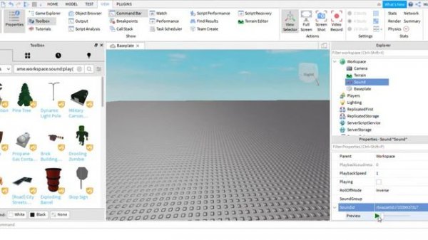 How to Add Sound Roblox Studio