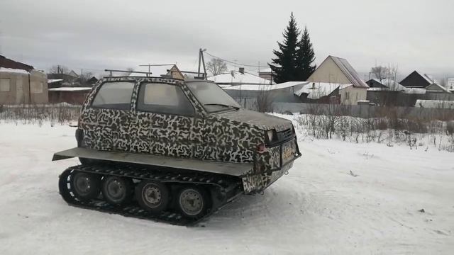 Вездеход на базе автомобиля Ока часть 2 смотреть онлайн