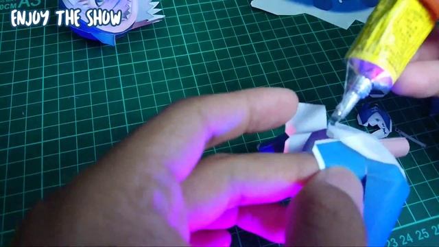 How to make Gawr Gura action figure from paper (Time lapse build Papercraft) смотреть онлайн