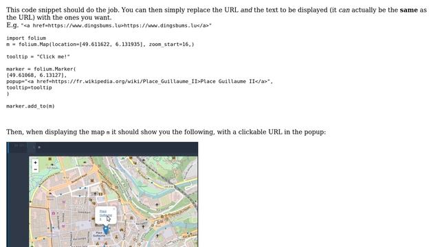 GIS: Inserting an URL link in marker's popup in Folium смотреть онлайн