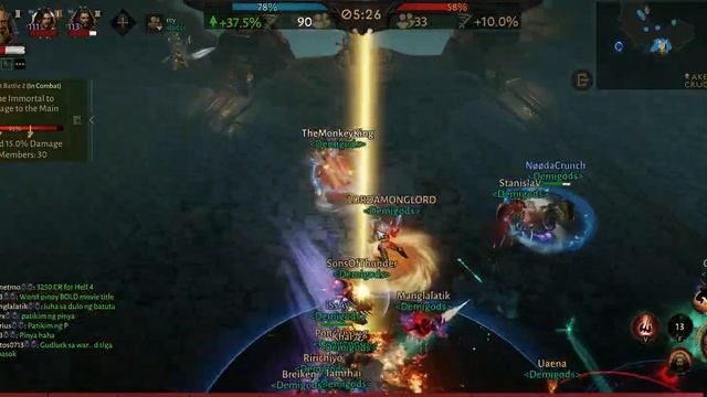 Diablo Immortal S3 Raid Gameplay - Shadow War PvE Support Battle - Demigods Top 10 смотреть онлайн