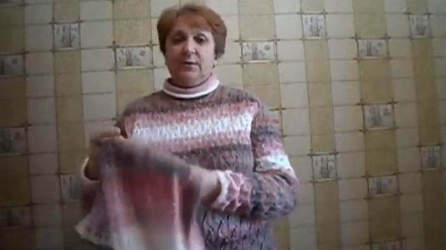 Свитер из Ализе ангора голд батик.Вяжу из пряжи секционного крашения. смотреть онлайн