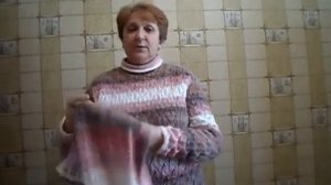 Свитер из Ализе ангора голд батик.Вяжу из пряжи секционного крашения.