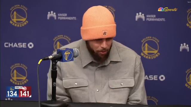 Steph Curry Postgame Interview | Golden State Warriors fall to Atlanta Hawks 141-134 смотреть онлайн