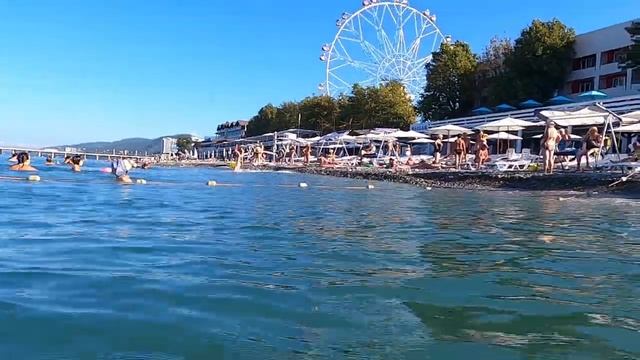 ЛАЗАРЕВСКОЕ 2020?СОЧИ Утренний заплыв! Водичка почти прозрачная! +26 . смотреть онлайн