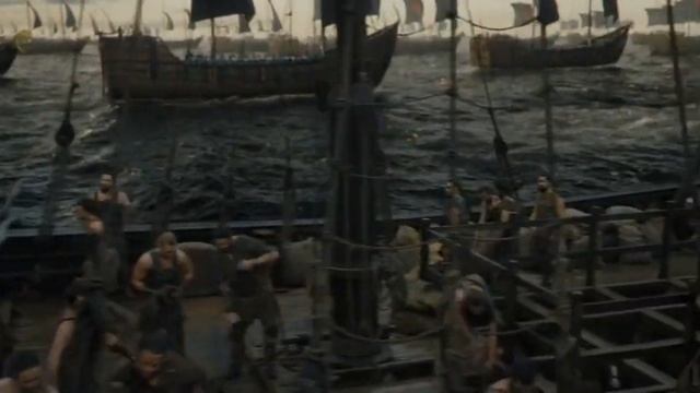 Дейенерис вместе с войском и драконами плывет в Вестерос смотреть онлайн