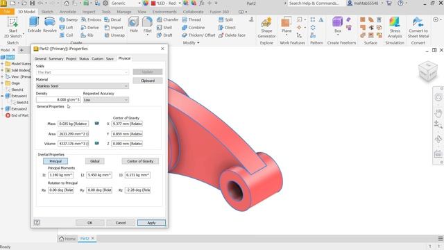 How to find Mass/Volume/Area of an Object in Autodesk inventor 2023 смотреть онлайн
