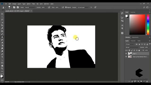HOW TO PORTRAIT EFFECT IN PHOTOSHOP (EASY TUTORIAL) | VERY SIMPLE STEPS | PHOTOSHP TUTORIAL смотреть онлайн