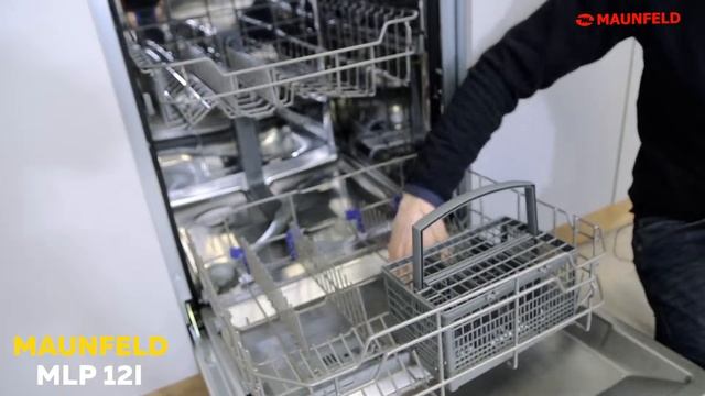 Первый запуск посудомоечной машины MAUNFELD MLP12I смотреть онлайн