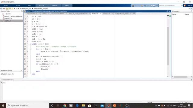 solving 1D diffusion equation using Jacobi iterative method смотреть онлайн
