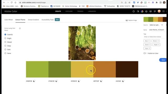 Using Adobe Color Wheel to Explore and Extract Color Schemes смотреть онлайн