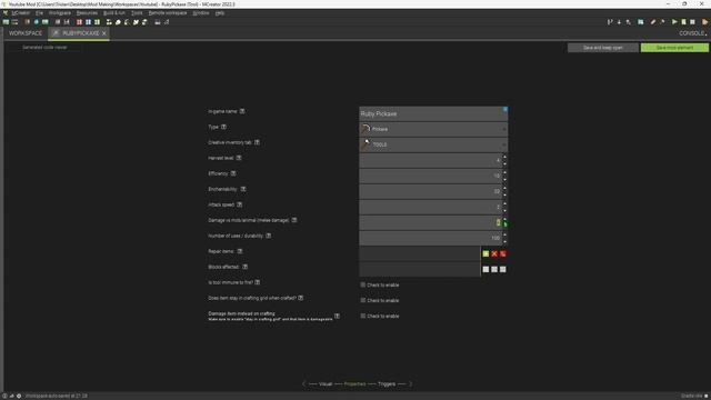 How To Make Tools In MCreator - 4 смотреть онлайн