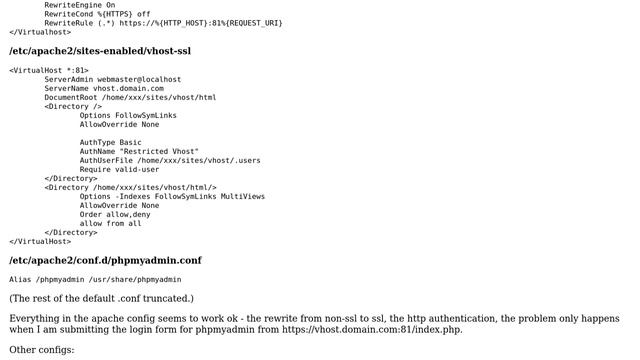 DevOps & SysAdmins: phpmyadmin login redirect fails with custom ssl port смотреть онлайн