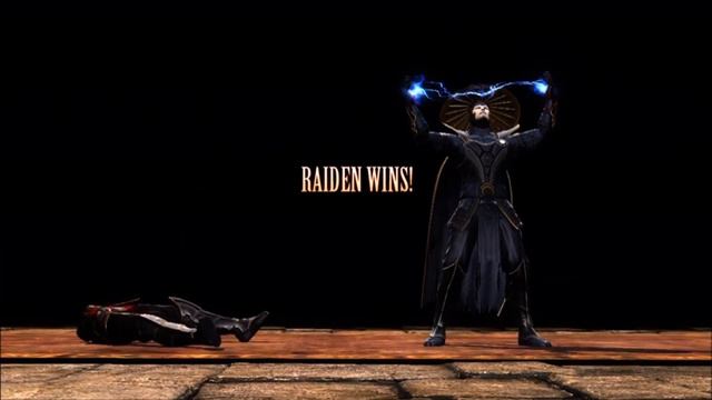 Mortal Kombat 9 Raiden Fatality 1, 2, Stage and Babality (HD) смотреть онлайн