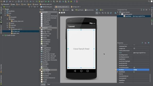 Android Beginner Tutorial 2 - Strings xml смотреть онлайн