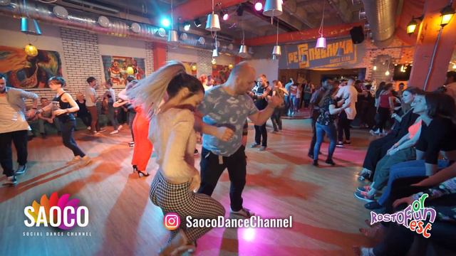 Denis Brylev and Sara Linaza Salsa Dancing at Rostov For Fun Fest 2018, Monday 05.11.2018 (SC) смотреть онлайн