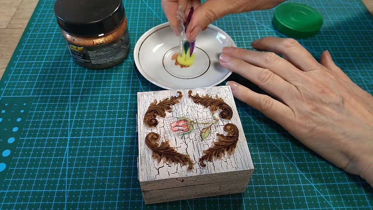 Декор шкатулки.Кракелюр.Декупаж.Дешево и сердито смотреть онлайн