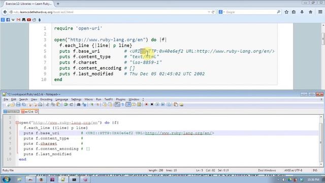 Learn Ruby The Hard Way Exercises 11 - 15 смотреть онлайн