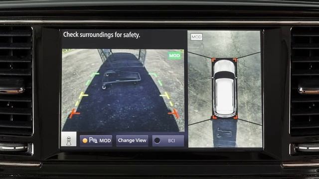 2021 INFINITI QX80 - Around View® Monitor with Moving Object Detection смотреть онлайн